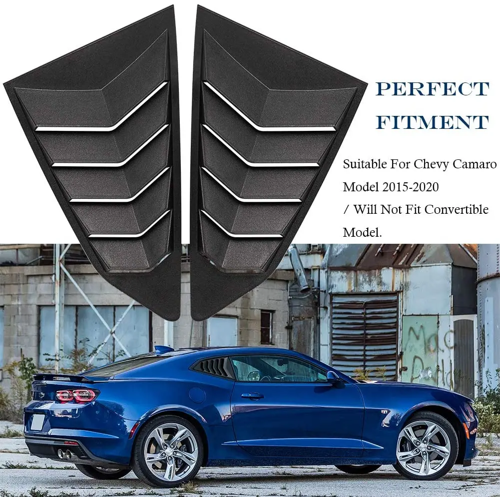Chuang Qian боковые оконные жалюзи для Chevy Camaro 2016-2020 левая/правая матовая отделка Гонки