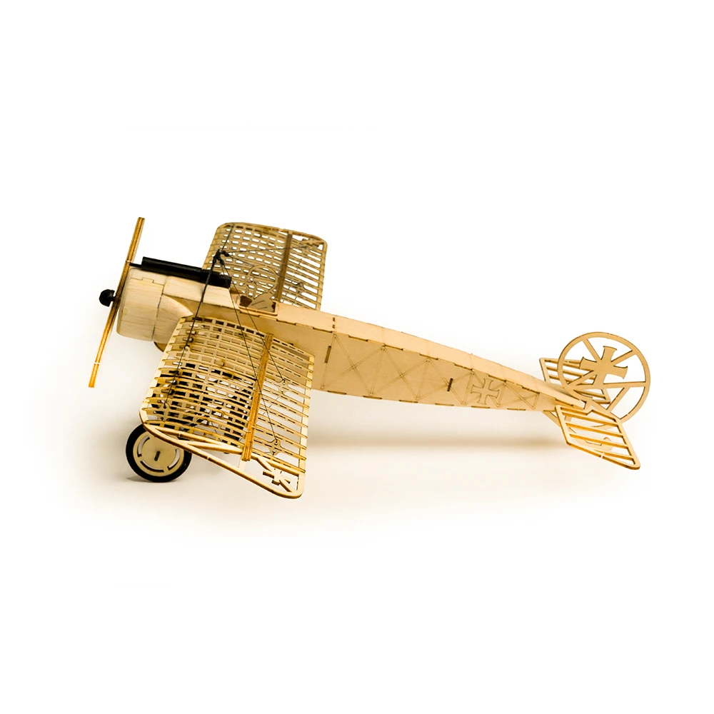 1/23 Fokker-E 410 мм размах крыльев пробкового дерева Статическая модель самолета ремесло деревянная мебель подарок для детей и взрослых