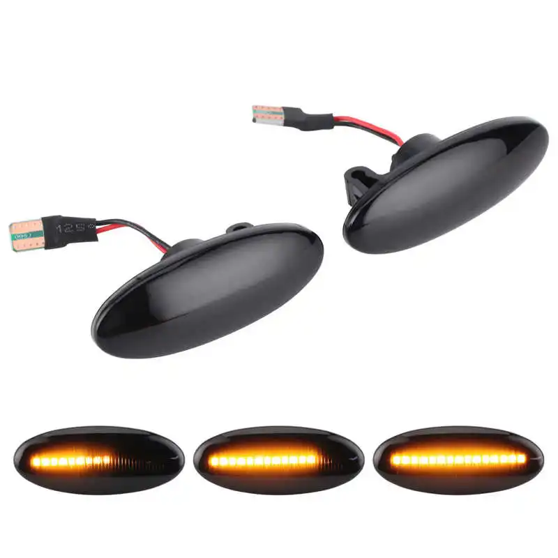

2Pcs Car Side Marker Light Smoky Color 26160-89900 26160-8990A for Nissan Juke F15 Note E11 Turn Signal Light