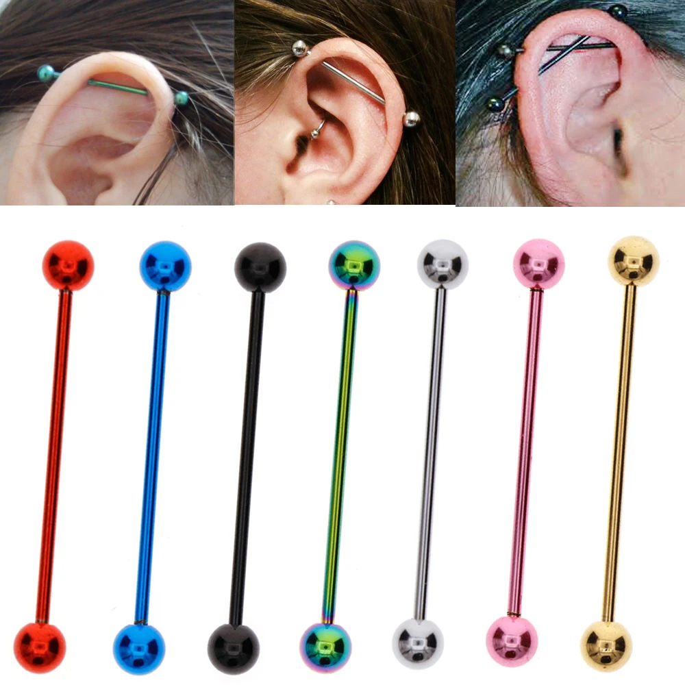 5 шт. уха ногтей кости серьги штанги Серьги Для Пирсинга Ушей пирсинг черный