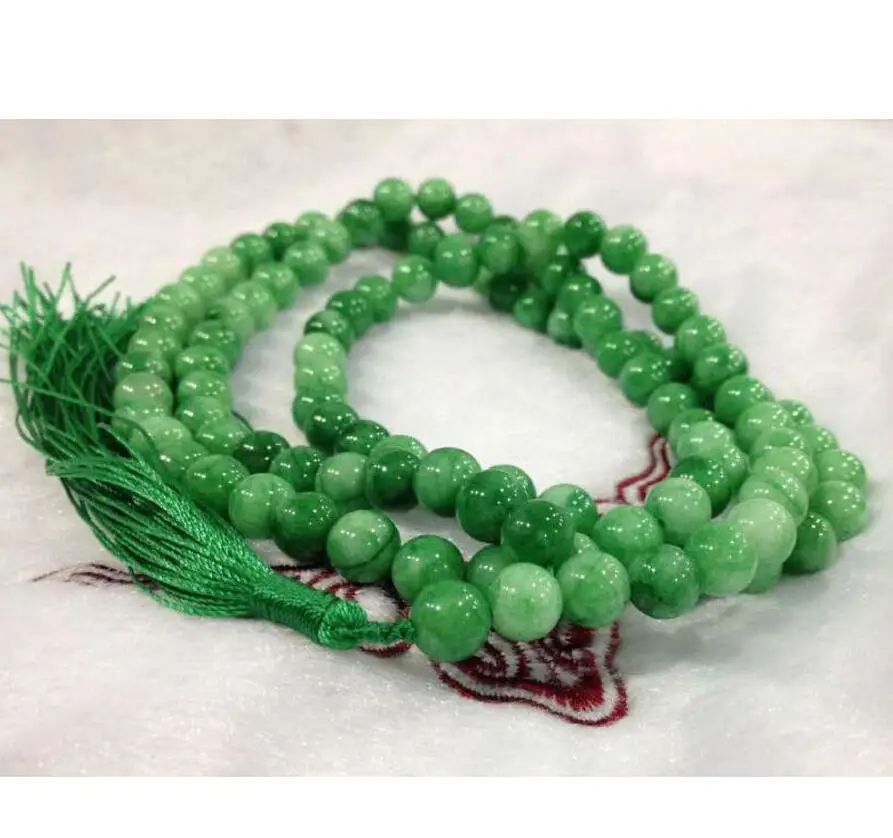 Бесплатная доставка 8 мм/10 м натуральный зеленый Тибет Буддийские верования 108