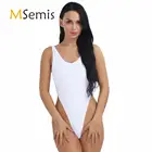 Купальник-бикини женский, цельный, с высоким вырезом