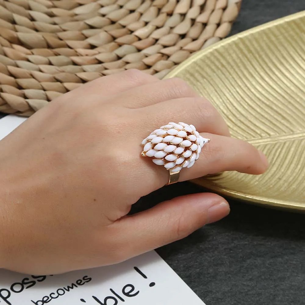 Женское винтажное акриловое кольцо в стиле хип-хоп | Украшения и аксессуары