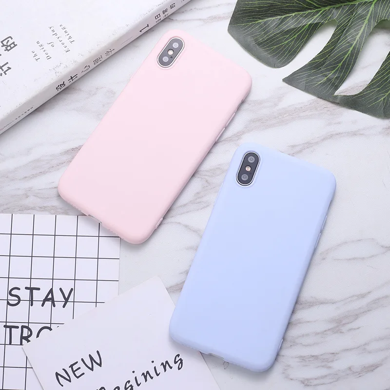 Мягкий силиконовый чехол для телефона ярких цветов iPhone 6S Plus 6 7 8 5 5S SE 11 XS MAX XR