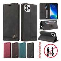 anti rfid scanning protect case for oppo a94 f19 pro reno5 lite reno 5 f 5f a93 a93s a54 a53s a74 a73 a72 f17 leather cover etui