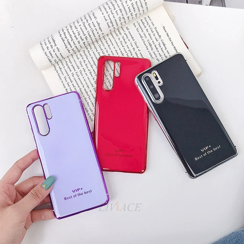 Роскошный мягкий чехол из ТПУ с покрытием для huawei p30 pro p20 lite mate 20 30 honor 9 10 lite 8x p smart y9 nova 3 3i силиконовый чехол