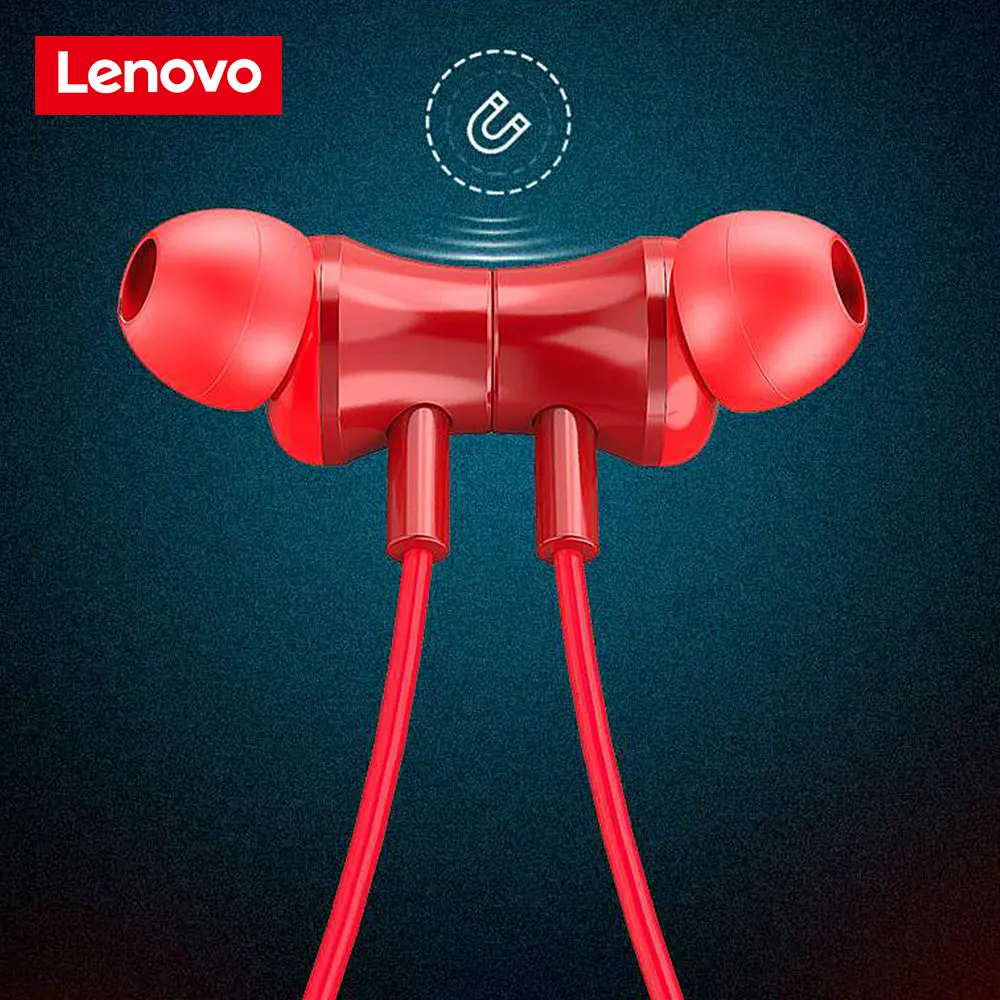 Наушники Lenovo QE08 с шейным ободом беспроводные Bluetooth-наушники HIFI 9D Спортивная