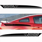 Стильная наклейка на кузов автомобиля, Виниловая наклейка на кузов, боковая наклейка для Ford MUSTANG Style racing sport 2009-2017, автомобильные аксессуары