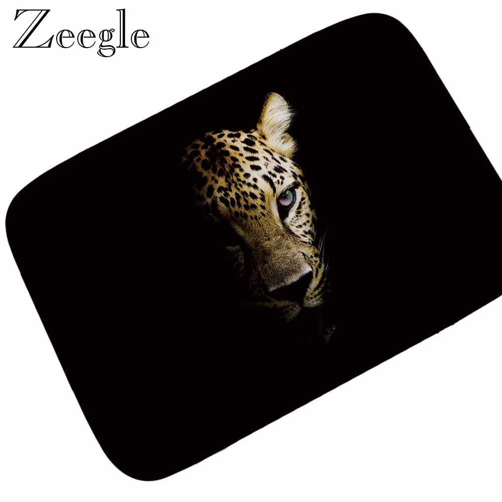 

Zeegle напольный коврик 3D с животным принтом, внутренний ковер, напольный коврик, фланелевый коврик для прихожей, гостиной, впитывающий коврик ...
