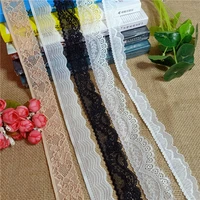 s1397 width 2 3 5cm stretch elastic and colorful nylon spandex lace fabric trim for dress pants skirt decoration accessories