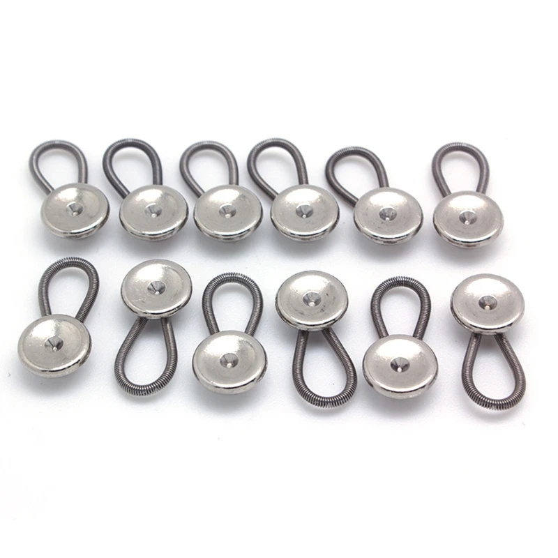 

12x Collar Extenders Button Adjustable Extenders Neck Collar Extenders Adjustable Expanding Length Extender Button