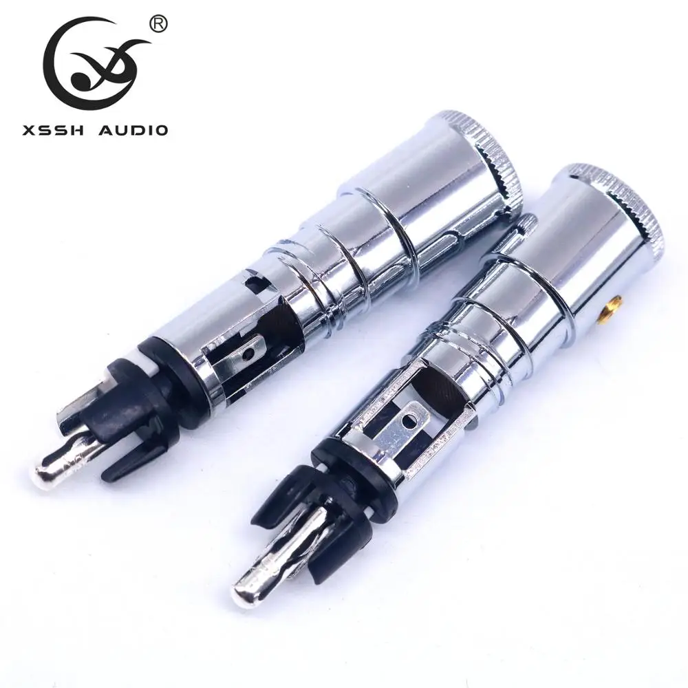 4 шт. RCA XSSH Audio YIVO Hi End HIFI DIY 0152AG посеребренный штекер аудио разъем для аудиокабеля