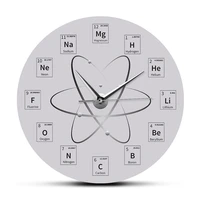 chem time periodic table wall clock molecule biochemistry art wall clock watch atomic hanging timepieces chemistry teachers gift
