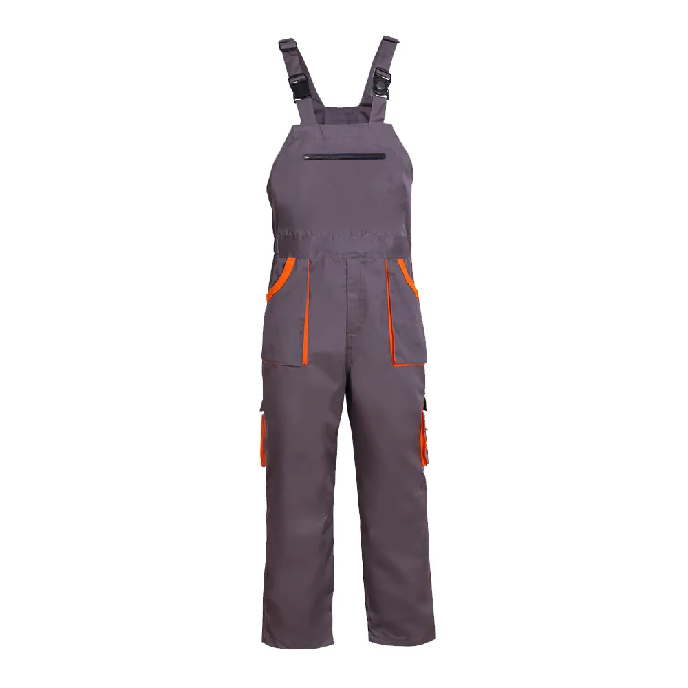 Bib Overalls Men Women Work Clothing Plus Size Protective Coveralls Strap Jumpsuits with Pockets Uniforms Sleeveless Pants | Безопасность
