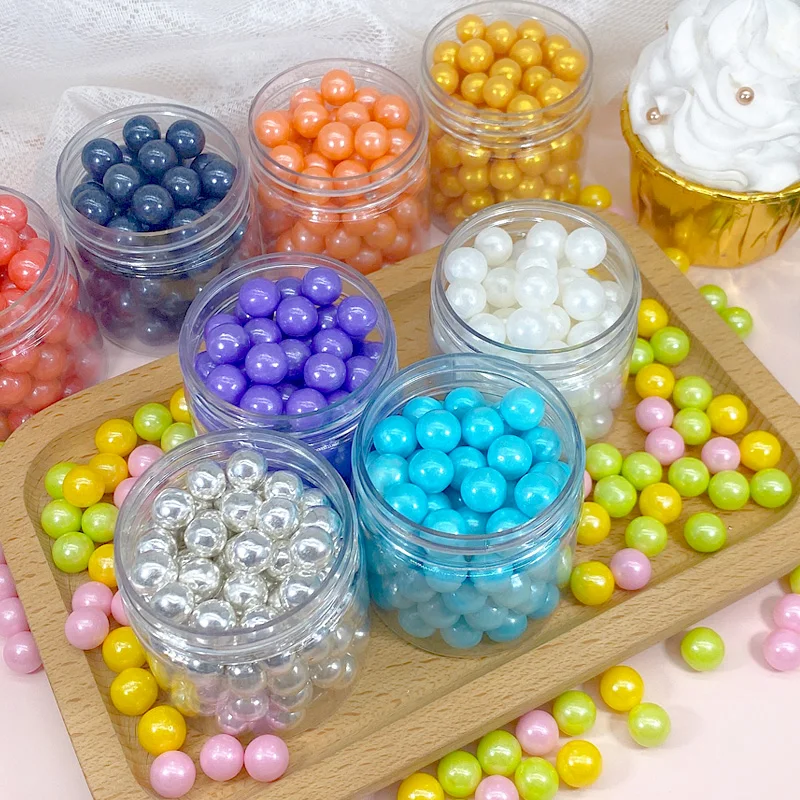 10mm/15g Colorful Beads Edible Pearl Sugar Ball Fondant Sprinkles Cake Baking Silicone Chocolate Decoration Gold Powder | Дом и сад