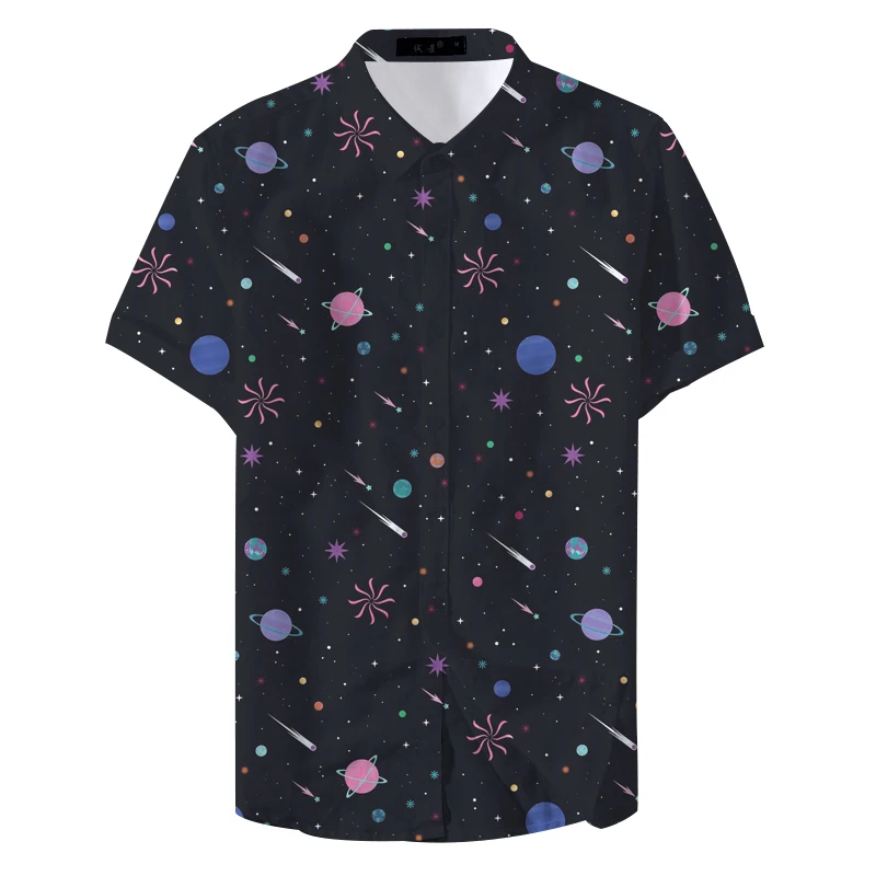2021 Summer Fashion Hombre Casual Short Sleeve Man Casual Shirt