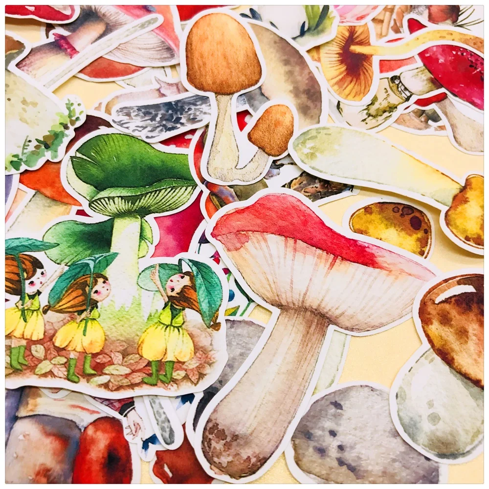 33 шт./упак. Ретро дождливый гриб Стикеры DIY ремесло Скрапбукинг альбом журнал