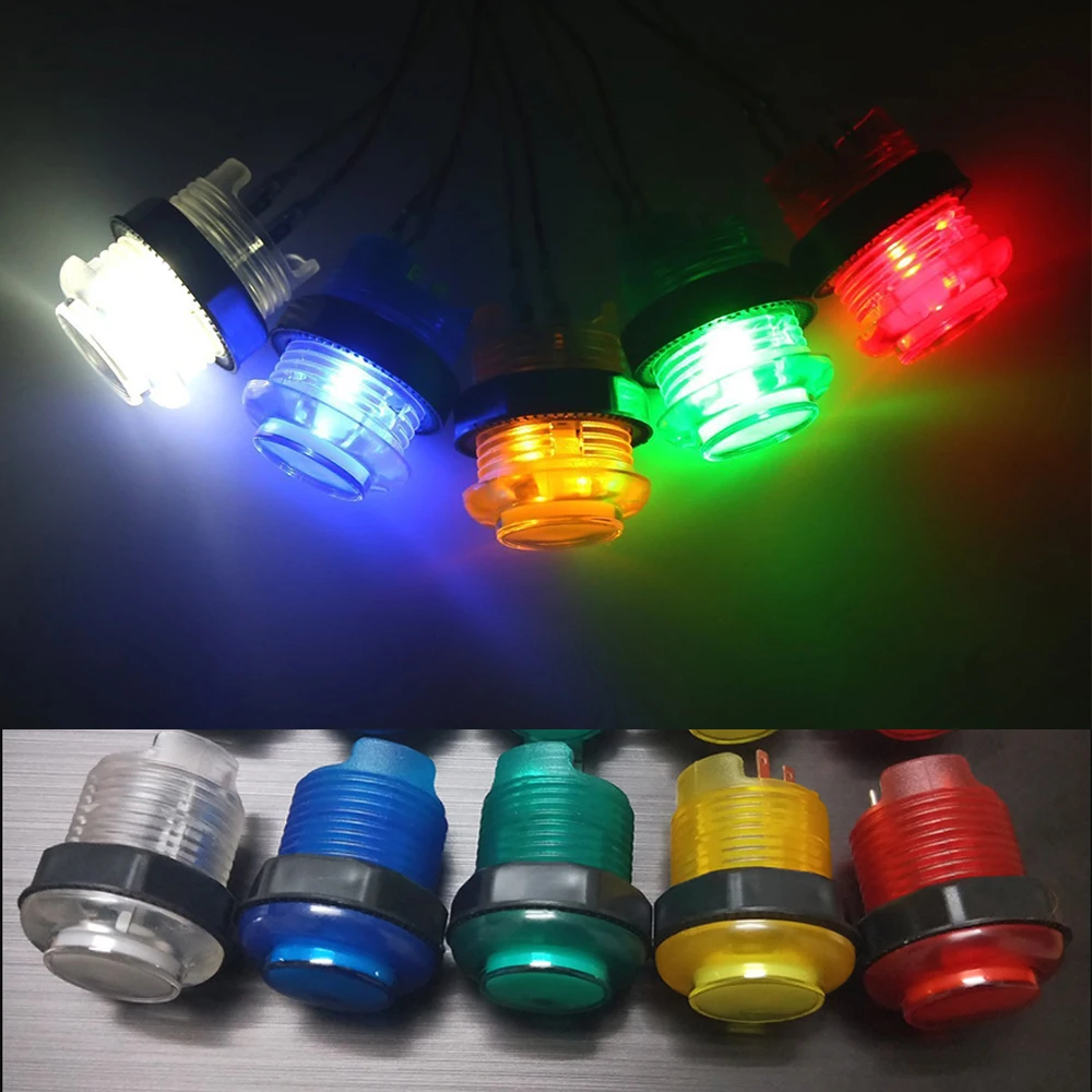 Goede Nul Vertraging Encoder Arcade Kast Diy Kit 5V Chrome Led Push Om Verlichting Up Knoppen Kopie Sanwa Joystick Usb Naar Pc Raspberry Pi