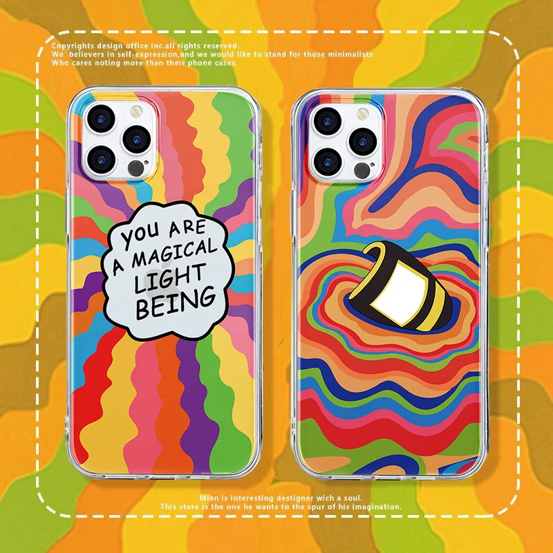 Clear Case For Samsung Galaxy A13 A12 A03S A10 A20e A21s A22 A31 A32 A40 A41 A52 A51 A50 A30 S A70 A71 A72 Colorful Graffiti Bag