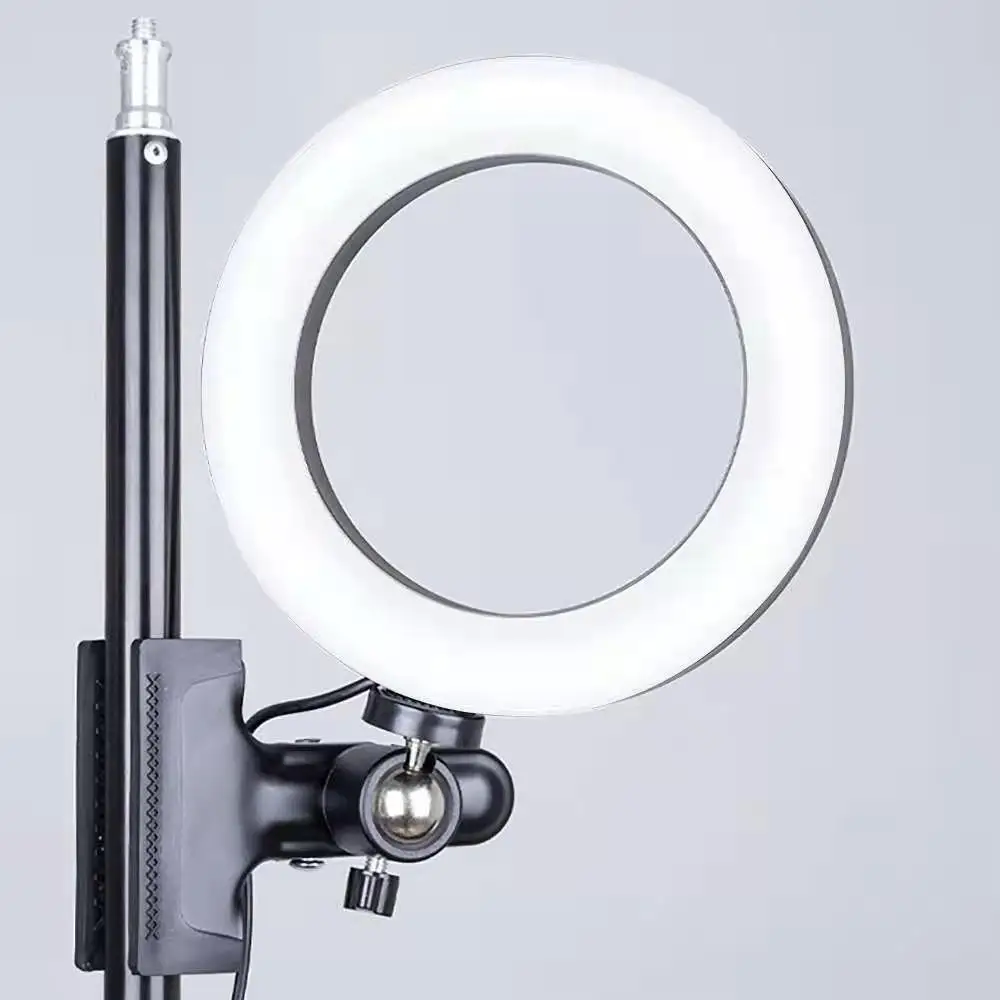 6/8/10 Дюймовый Портативный Светодиодный Кольцевой Светильник для Селфи с Зажимом на Ноутбук для Tik Tok Youtube Прямой Эфир Фотографическое Освещение.