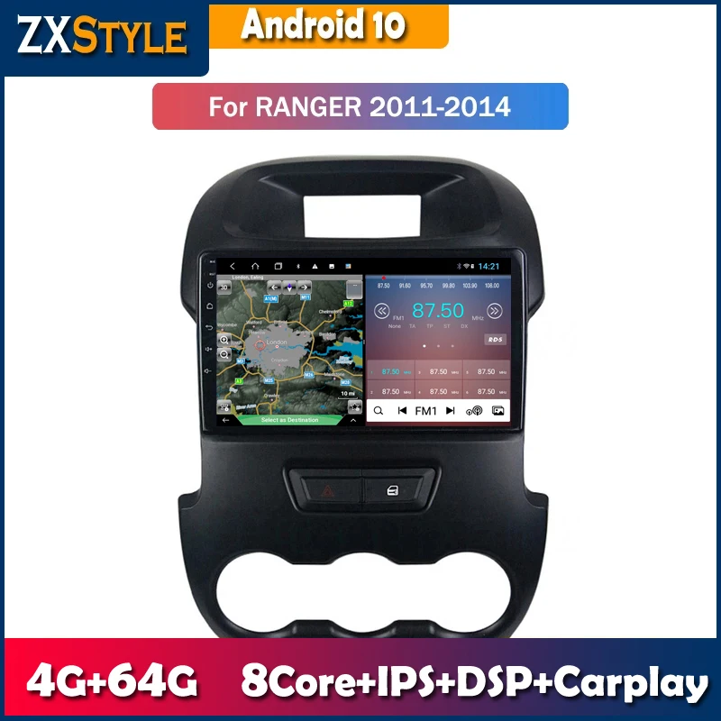 

Автомобильная аудиосистема, стерео система Android 10 для Ford Ranger F250 2011-2014, автомобильное радио, DVD, видео, GPS-навигация