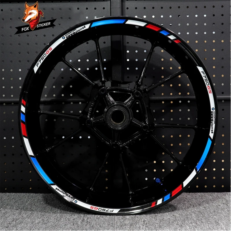 Motorcycle Decals Applicable To BMW F750gs Waterproof Wheel Hub Sticker Rim Personality Front Wheel 17 Inch Rear Wheel 19 Inch