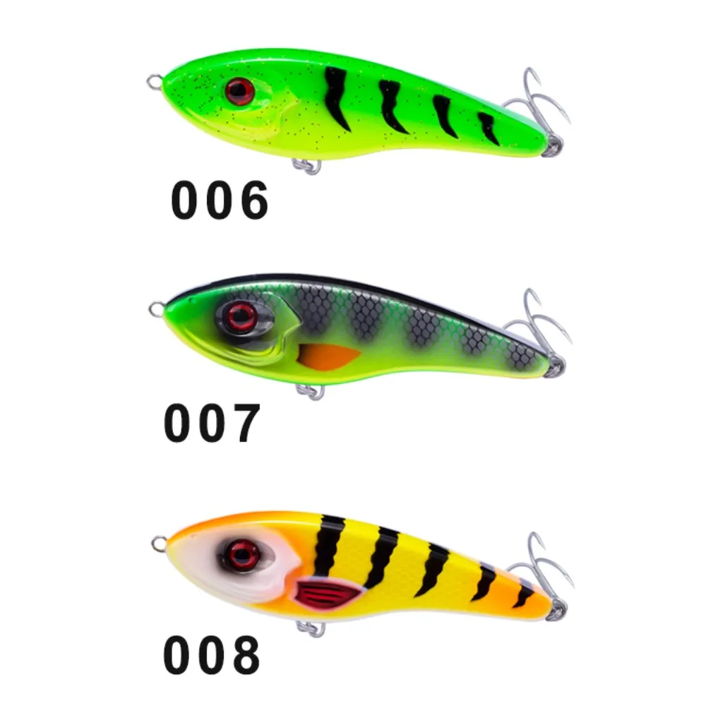 one per color Hunthouse Jerkbait Мускусная приманка для ловли щуки, рыбацкие приманки VIB, крючки, медленно тонущие воблеры для щуки, Pesca Leurre jerkbaits - Цвет: one per color