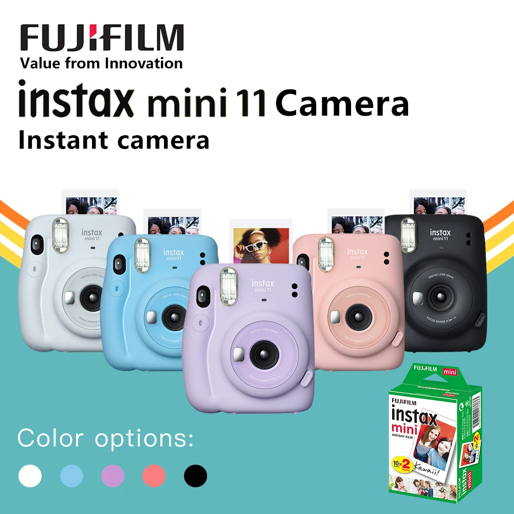 Оригинальная пленка Fujifilm Fuji Instax Mini 11 камеры с мгновенной фотографией Камера 20