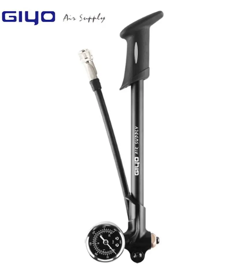 GIYO Pump 300psi High-pressure Bike Air Shock Pump For Fork& Rear Suspension Cycling Bicycle Pump Mountain Bike Pump With Gauge
