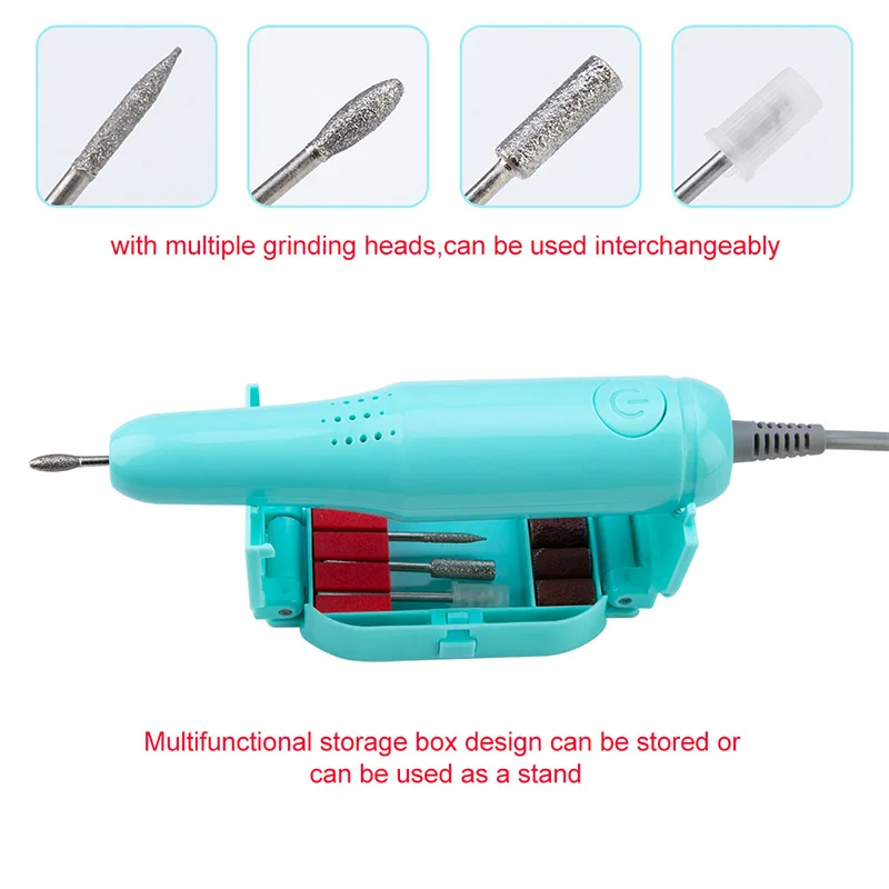 Электрический Фрезер для ногтей фрезер маникюра и машина 25000 об/мин дома