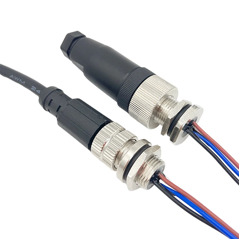 Штепсельная Вилка M12 20 см разъемы для проводов панельная панель profinet штепсельная