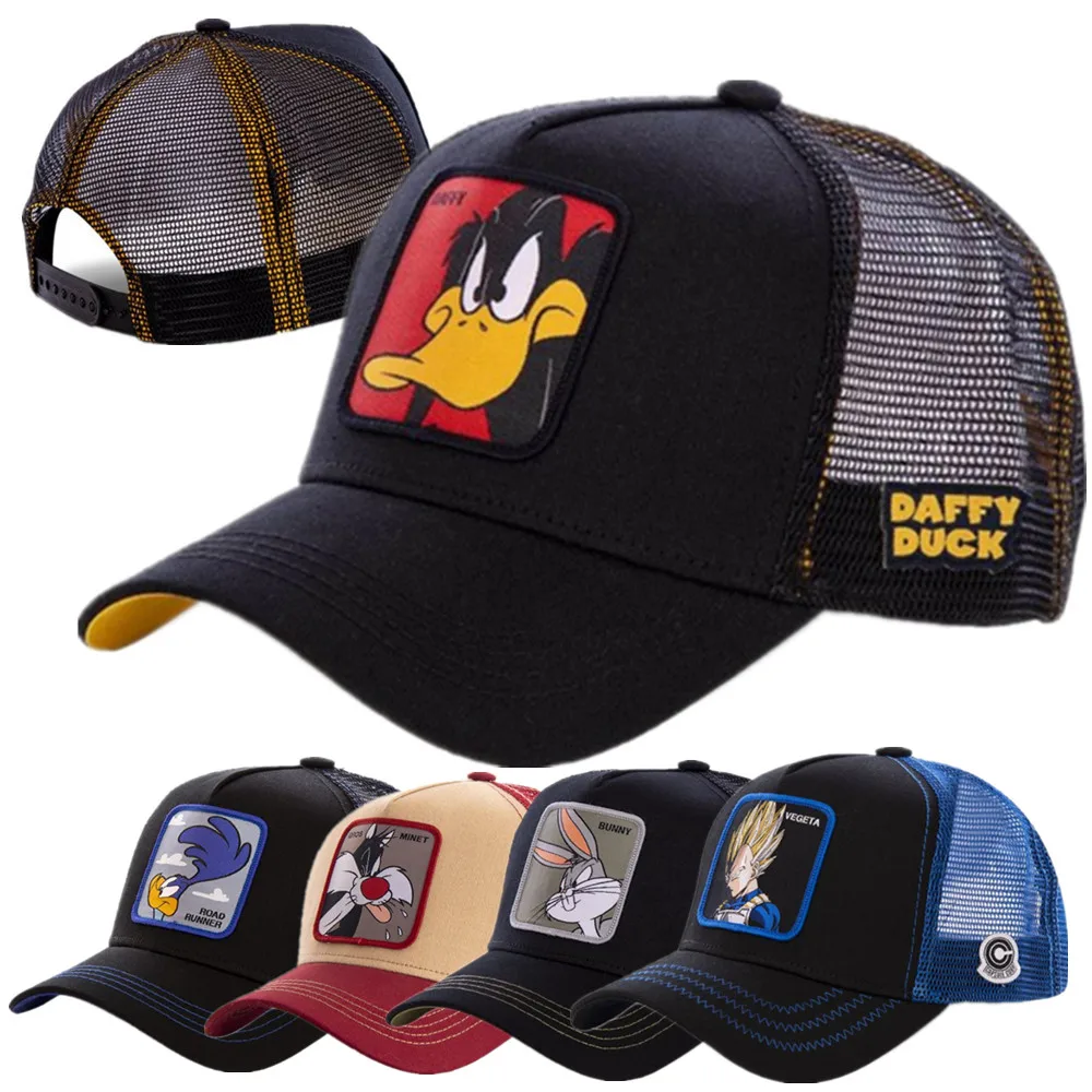 Женская брендовая аниме мультяшная Кепка высокого качества с нашивкой бейсболка