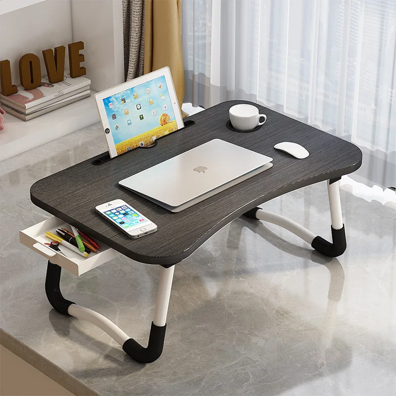 Складной стол для общежития, учебный стол, простой маленький стол для кровати, стол для отдыха, складной компьютерный стол, портативный обед...