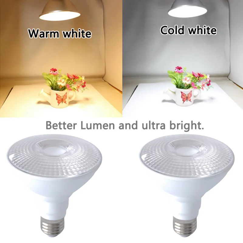 PAR30 LED Light bulb Warm white Cold RGB remote PAR20 PAR38 Lighting Lamp 220V Wireless Spotlight For Home Party | Освещение