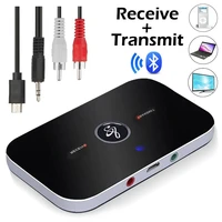b6 bluetooth transmitter receiver wireless audio adapter for pc tv headphone car 3 5mm aux music receiver sender bluetooth 5 0