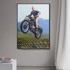 Стив Mc Queen Great Escape кино картины на холсте постеры печать Настенная картина для гостиной настенный Декор