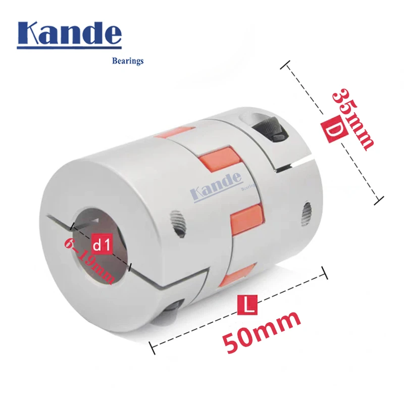 Гибкая Сливовая Соединительная муфта серии 1 шт. D35L50 Размер с ЧПУ подвижной щеки