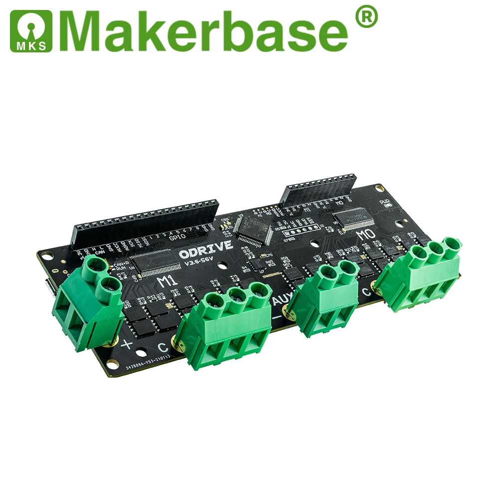 Makerbase ODrive3.6 56в FOC BLDC AGV серводвигатель с двойным мотором контроллер плата ODrive 3 6 |