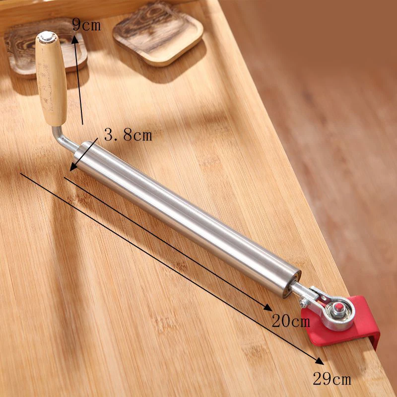 Бытовая твердая древесина клецки кожи Скалка Большой Ролик артефакт из