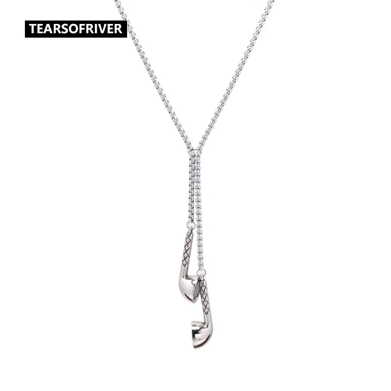 

Headphone Shape Necklace Ins European and American Terroir Cool Bungee Hip Hop Cool Sweater Sweater Chain Alloy