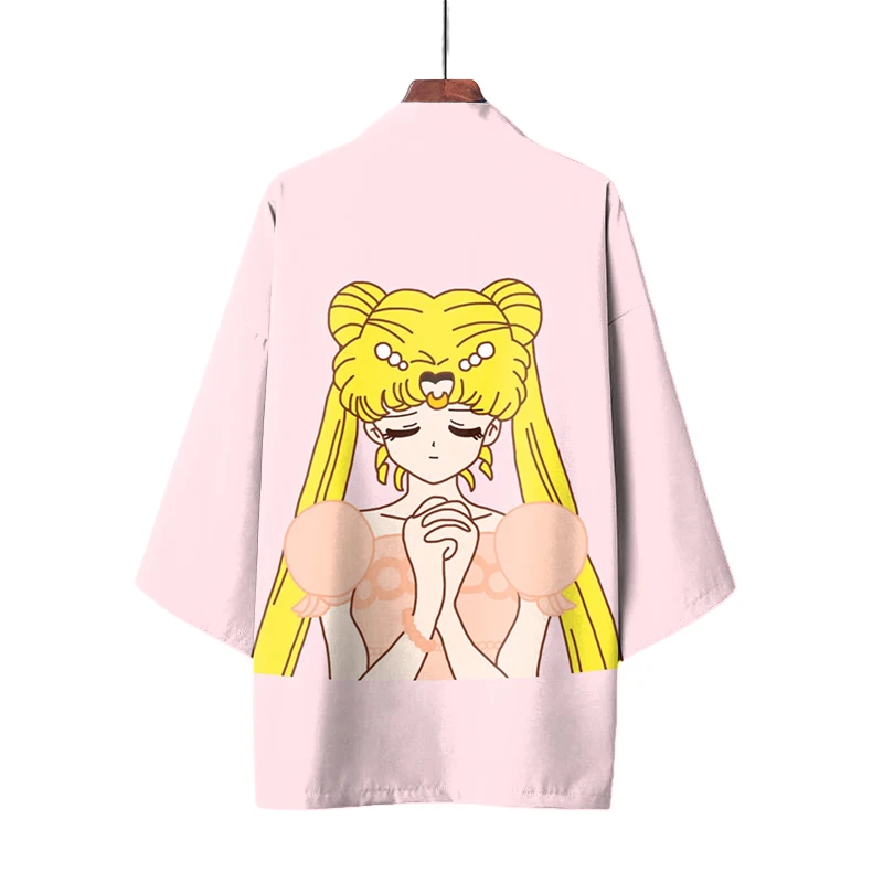 Косплей Сейлор кимоно с Луной из японского аниме Луна накидка для девочек Harajuku