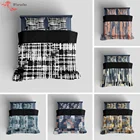 Роскошный комплект постельного белья с геометрической полосой, пододеяльник с абстрактным рисунком, пододеяльник с наволочкой, королевский комплект постельного белья 240  220, 23 шт.