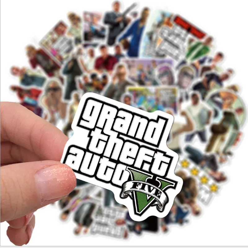 10/30/50 шт./компл. экшн-игра Grand Theft Auto для сноуборда ноутбука чемодана холодильника