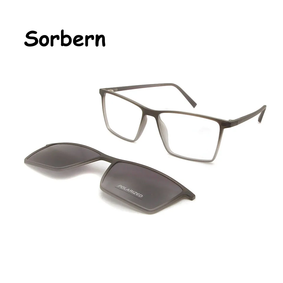 Очки солнцезащитные магнитные ультралегкие с клипсой и защитой UV400|Мужские очки|