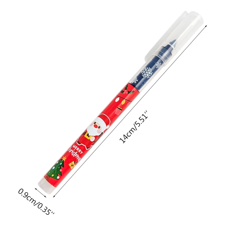 H7JF 4Pcs/Pack Christams Gel Pens Kit Large Ink Capacity Class Rewards Xmas Gifts Set | Канцтовары для офиса и дома