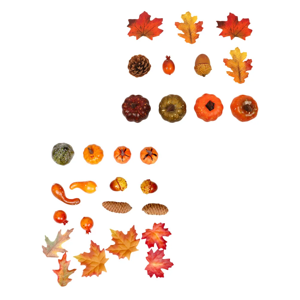 2 набора реквизит в виде тыквы очаровательный кленовый лист домашний декор для