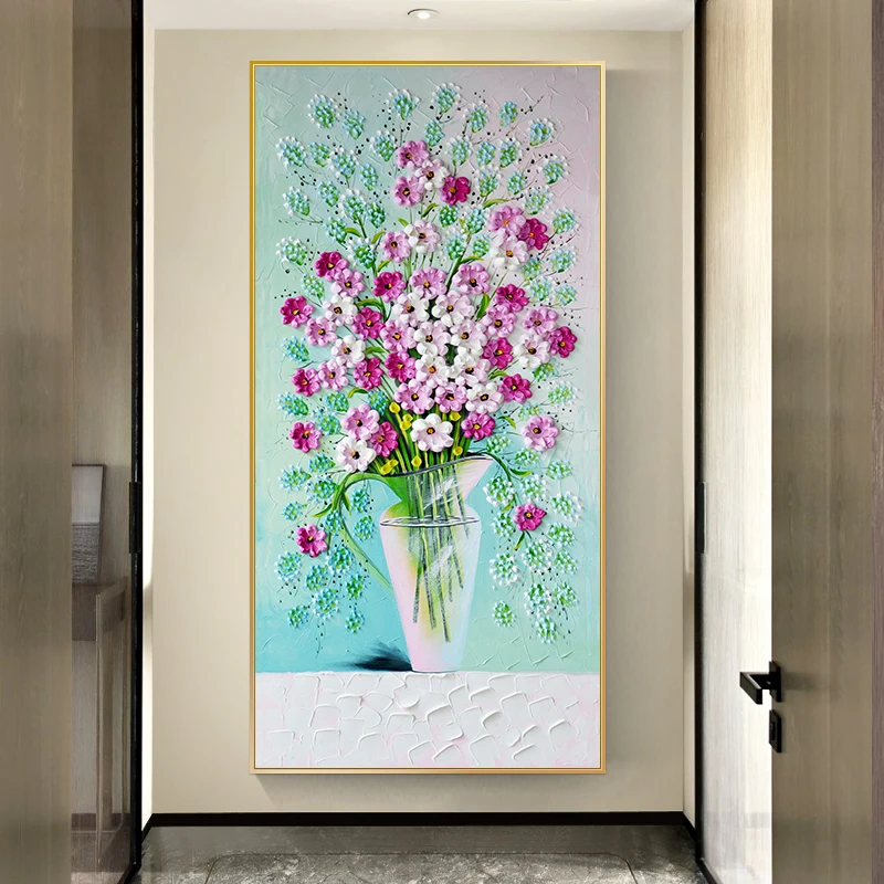 

Modern Flower Canvas Painting Posters Print Vase Wall Art Pictures for Living Room Bedroom Dining Room Nordic Home Decor