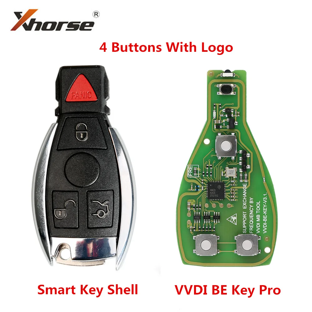 

Улучшенная версия Xhorse VVDI BE Key Pro с умным корпусом ключа, 4 кнопки для Mercedes Benz и получите 1 бесплатный жетон для фотографий