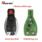Xhorse VVDI BE Key Pro с корпусом для смарт-ключей, 3 или 4 кнопками с логотипом, полный комплект ключей