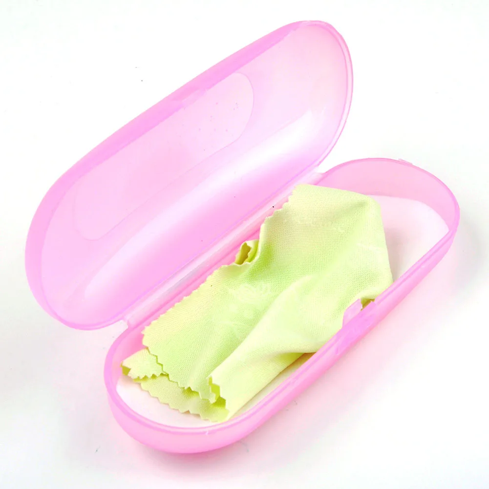 Новый стиль чистый цвет детские очки чехол и линзы ткань оправа для очков коробка